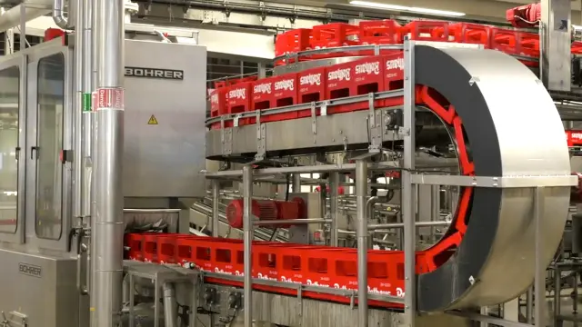 Abfüllungsanlage in der Brauerei