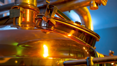 Kupferkessel zum Bierbrauen