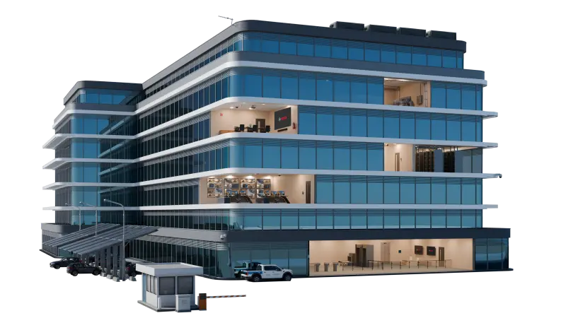 Bosch Building Technologies Graphic showing all capabilities 
