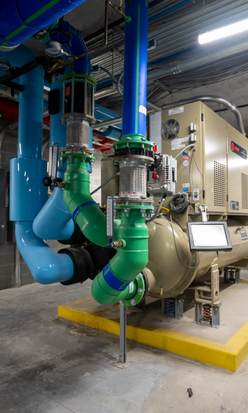 Building automation system controlling lighting, HVAC, and energy management