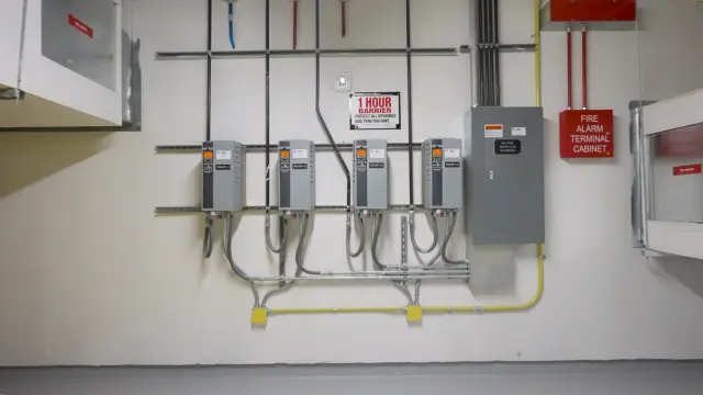 Building automation system controlling lighting, HVAC, and energy management