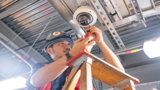Security cameras access control, and monitoring in a facility