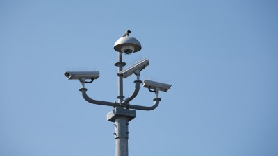 Security camera installed for monitoring and safety