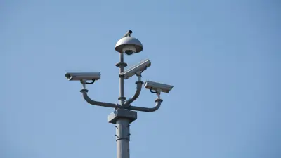 Security camera installed for monitoring and safety