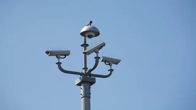 Security camera installed for monitoring and safety