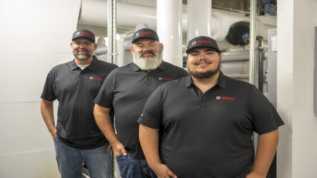 Bosch team photo of technicians