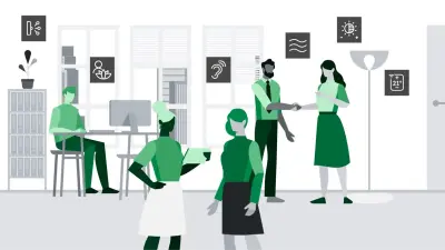 Illustratie van een gezond gebouw