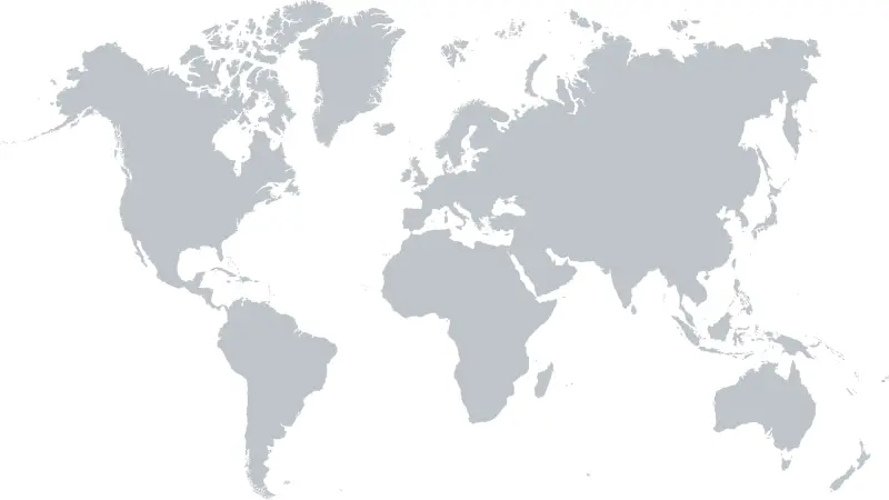 Picture of World Map grey on white background