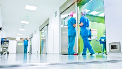 Hospital building from the inside