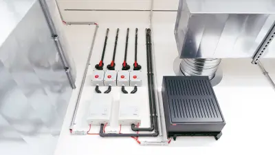 The facility detects smoke and is connected with the fire department.